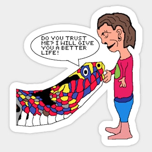 would you trust a snake Sticker